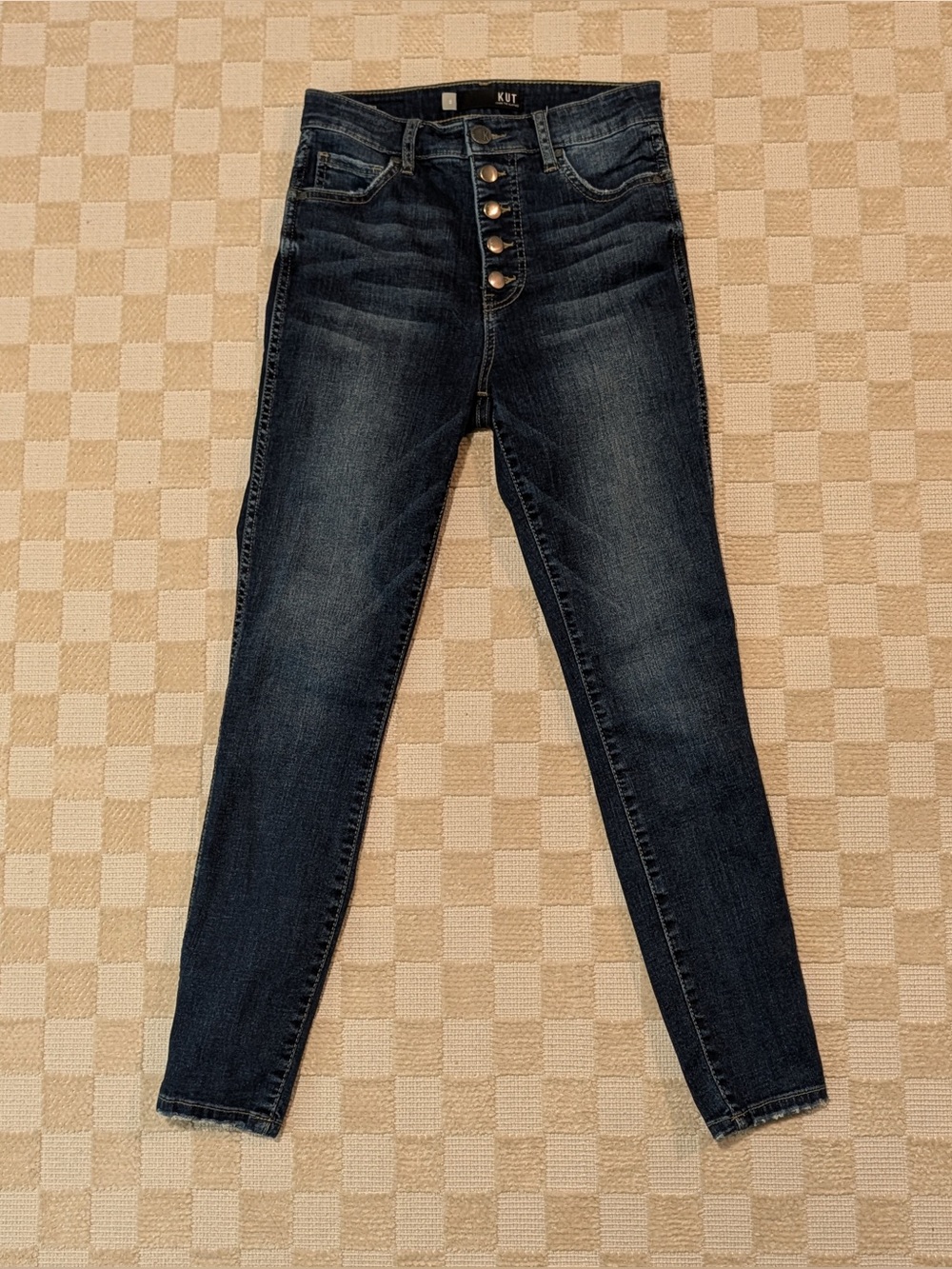 Kut From The Kloth Connie Fab Ab Ankle Skinny Jeans Size 0